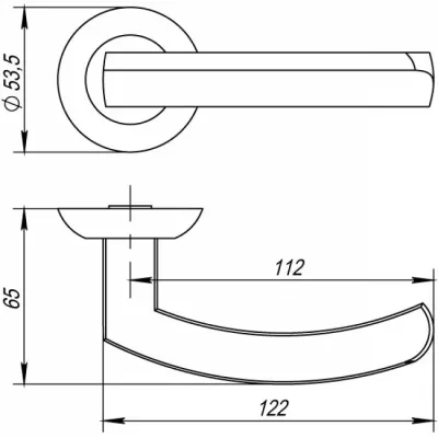 Ручки на розетах Punto Alfa TL-3