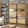 Шкаф купе 140 см "Модель 3" двухдверный дуб аппалачи-2-thumb
