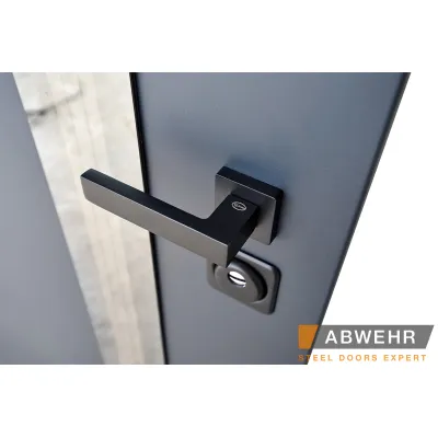 Вхідні Двері Defender (KTM) 506 Nordi Glass RAL 7021Т Abwehr-4