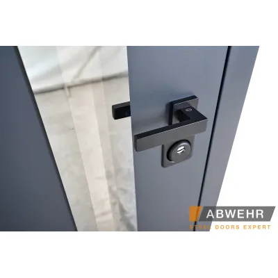 Вхідні Двері Defender (KTM) 506 Nordi Glass RAL 7021Т Abwehr-5
