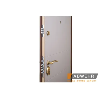 Входные Двери LIGHT (A0) КВАРТИРА хаки темный Abwehr-4