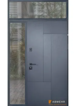 Нестандартні двері з терморозривом та фрамугою Paradise, 1600-1800*2050, комплектація FRAME Abwehr