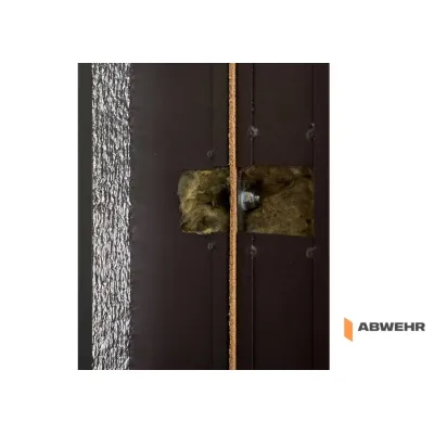 Входные Двери Abwehr Defender 76 Solid с терморазрывом Ral 8019T + Венге-12