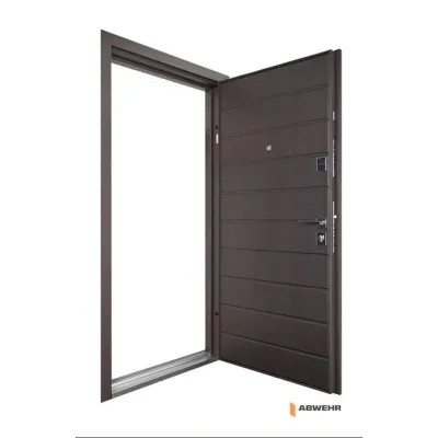 Входные Двери Abwehr Defender 76 Solid с терморазрывом Ral 8019T + Венге-3