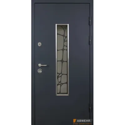 Вхідні Двері Defender (KTM) 408 Defender Glass RAL 7021Т Abwehr-0