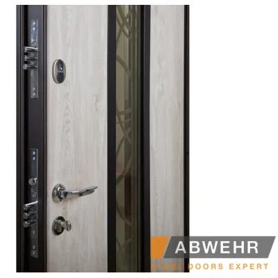 Входные Двери Defender (KTM) 408 Defender Glass RAL 8022Т Abwehr-4