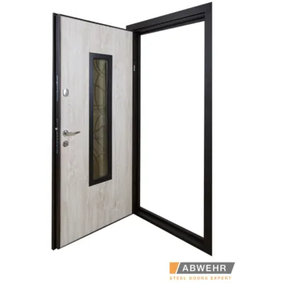 Входные Двери Defender (KTM) 408 Defender Glass RAL 8022Т Abwehr-10
