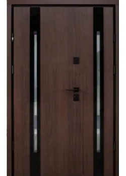 Двері Berez Slim P Double 1220 Дуб 23/Білий атлас