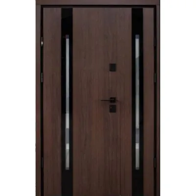 Входные Двери Berez Slim P Double 1220 Дуб 23/Белый атлас-0