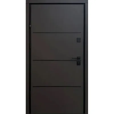 Входные Двери Berez Optima Street Plus Party D RAL 8019 пісок/дуб 23-0