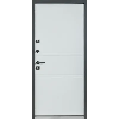 Вхідні Двері COTTAGE 703/237 Metallic Grey/Вулична Vinorit Булат-2
