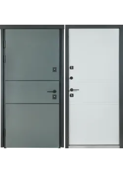 Двери COTTAGE 703/237 Metallic Grey/Уличная Vinorit Булат