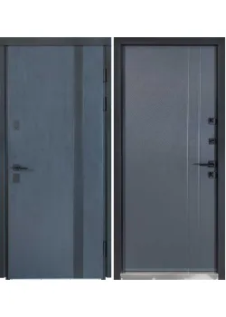 Двери ТЕРМО ХАУС Kale 710/265 Темный антрацит/Уличная антрацит серый Булат