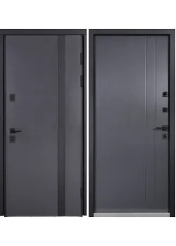 Двери Коттедж 710/265 Metalic anthracite/Уличная Антрацит серый Булат