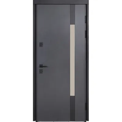 Входные Двери Коттедж 705/431 Metalic anthracite/Уличная Антрацит серый Булат-12