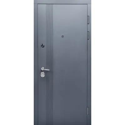 Входные Двери МОДЕЛЬ К-612 172 Графит матовый / Белый супермат Булат-0