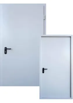 Двери Технические EI 60 RAL 7035 с ручкой анти паника "Форт"