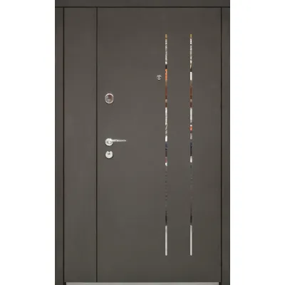 Входные Двери Modern+ RAL 8019 1200 "Galicia"-0