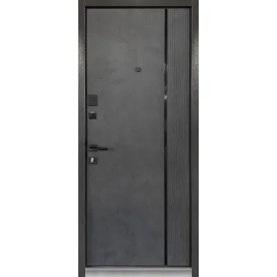 Входные Двери ПУ-3К-Тринити/503 Q RAL 1409 Серо-беж/МДФ Бетон антрацит Министерство Дверей-1