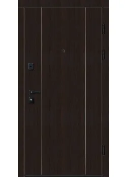 Двері 9000-02 з вертикальним алюм.молдінгом "Новий Мир"