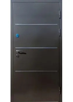 Двери Люкс Молоток 2 RAL 9975/Оксид темный Portalino
