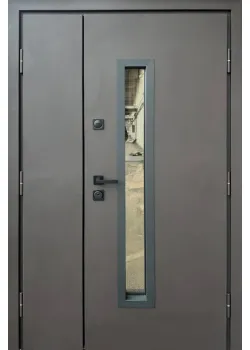 Двери Стронг Браун 1200 Ral 8019 песок/дуб темный Vinorit "Qdoors"