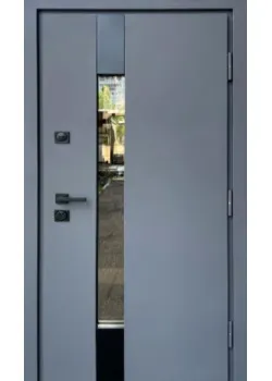 Двери Стронг Термикс антрацит/белый атлас Vinorit "Qdoors"
