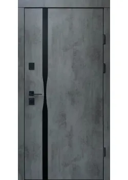 Двери Ультра Лаунж-Аk оксид темный серый шифер+зеркало Qdoors