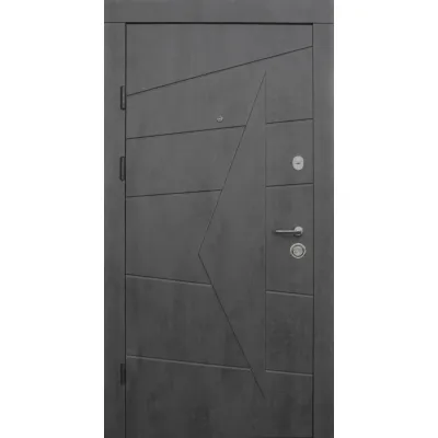 Входные Двери Премиум Акцент бетон темный - бетон серый "Qdoors"-2