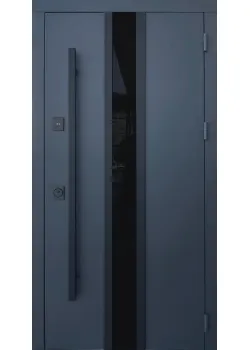Двери Стрит Флай металл Антрацит 7021 краска/МДФ белая шагрень Vinorit 3К "Qdoors"