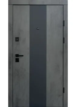 Двері Qdoors Преміум Трейсі-М/Гладь Оксид темний/Бетон сніжний