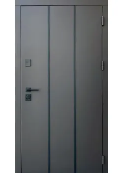 Двери Qdoors Стрит Лайт Металл песок 8019 краска/МДФ белая шагрень