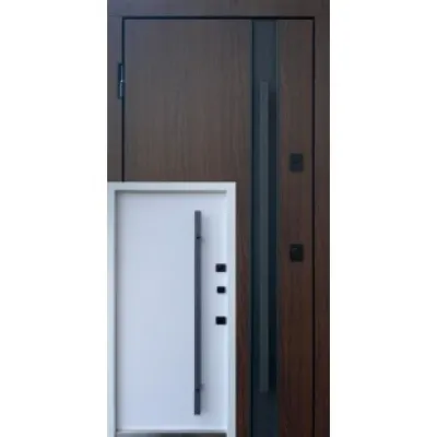 Вхідні Двері Qdoors Стронг Макс дуб 23/ білий атлас vin-0