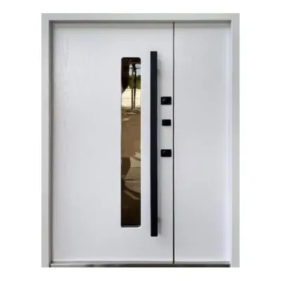 Вхідні Двері Qdoors Стронг Прайд антрацит пісок/біла структура 1200-2