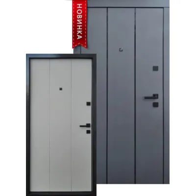 Входные Двери Премиум Вертикаль-АК 2 цвета "Qdoors"-0