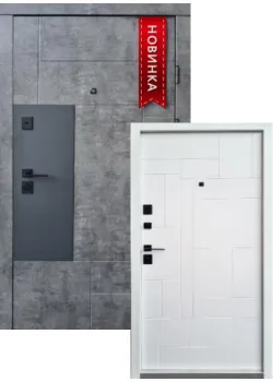 Двері Прайм-М мрамор темний/біла емаль Qdoors