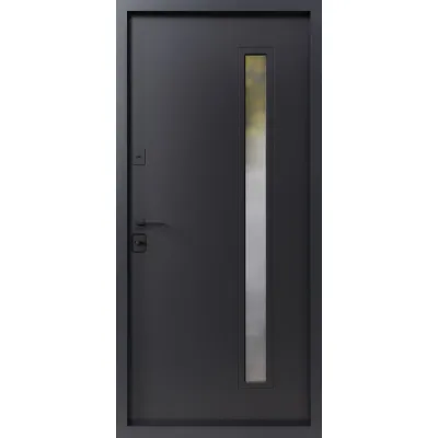 Вхідні Двері Афіна ArWood RAL 7016/ПВХ антрацит Sarmak-1