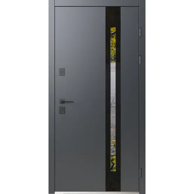 Вхідні Двері Афіна ArWood RAL 7016/ПВХ антрацит Sarmak-0