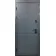 Входные Двери Элис графит матовый/гладкая белая шагрень Sarmak-2-thumb