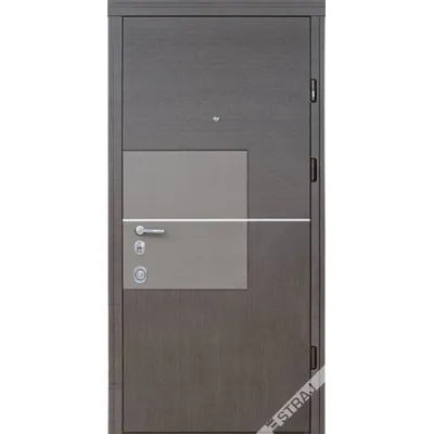Входные Двери Квадро Стандарт Плюс венге горизонт-венге серый Страж-0