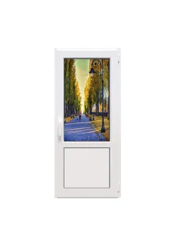 Металопластикові двері Glasso 5S поворотно-відкидні 800 x 2000 мм