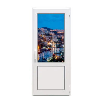 Металлопластиковые двери Rehau Euro 70 поворотно-откидные 800 x 2000 мм-0