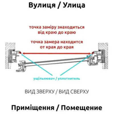 Москітна сітка SITKA для металопластикових дверей на петлях-3