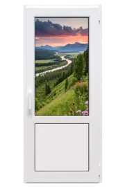 Металлопластиковые двери Steko S500 поворотно-откидное 700 x 2100 мм