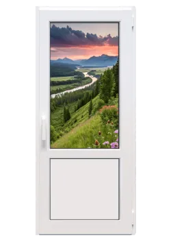 Металопластикові двері Steko S500 поворотно-відкидне 700 x 2100 мм