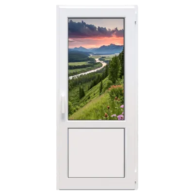 Металопластикові двері Steko S500 поворотно-відкидне 700 x 2100 мм-0