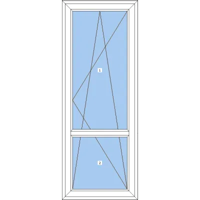 Металопластикові двері VEKA Proline поворотно-відкидне 900 x 2100 мм-1