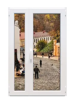 Металопластикові двері Veka Proline полуторні з поворотно-відкидною стулкою 1200 x 2100 мм