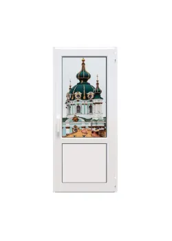 Металопластикові двері Veka Softline поворотно-відкидні 800 x 2000 мм