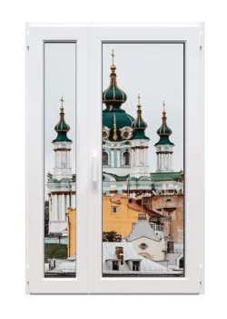 Металопластикові двері Veka Softline полуторні з поворотно-відкидною стулкою 1200 x 2100 мм